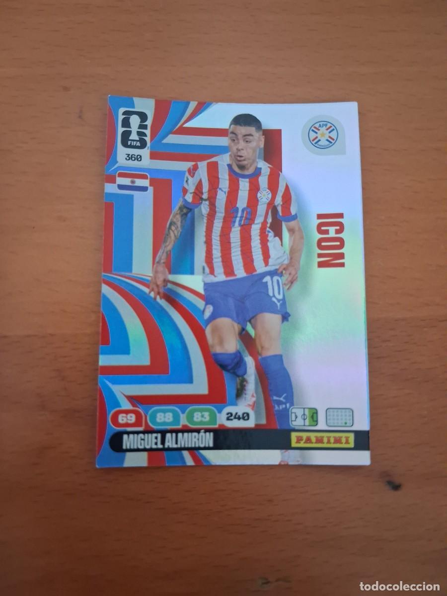 Fu&szlig;ball-Sticker: Adrenalyn XL FIFA World Cup 2026 Mundial 2026 Paraguay 360 Miguel Almiron Icon
