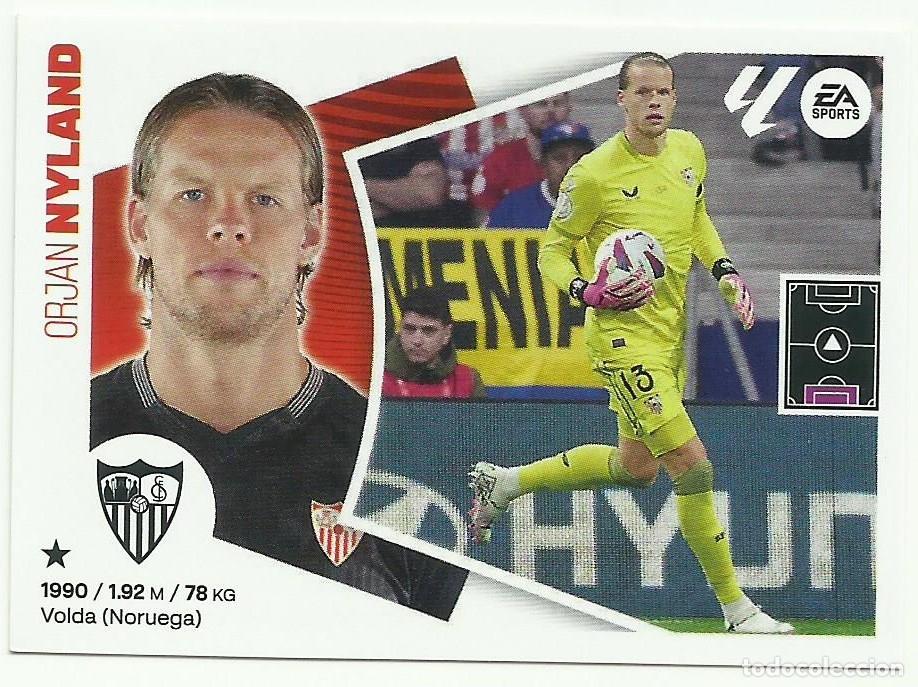 Cromos de F&uacute;tbol: Cromo Nyland (Sevilla). La Liga 2024-25 (Este)