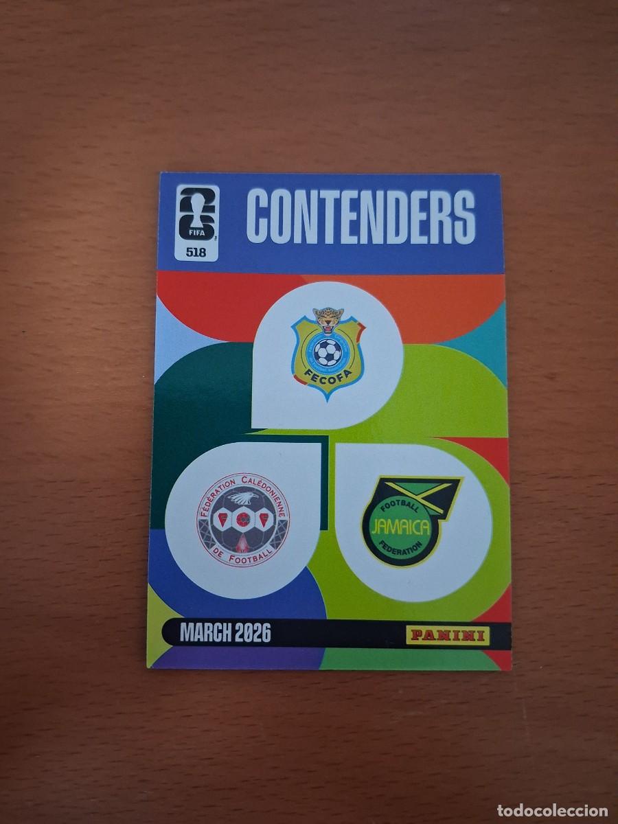 Cromos de F&uacute;tbol: Adrenalyn XL FIFA World Cup 2026 Mundial 2026 Contenders 518 RD Congo Jamaica Nueva Caledonia