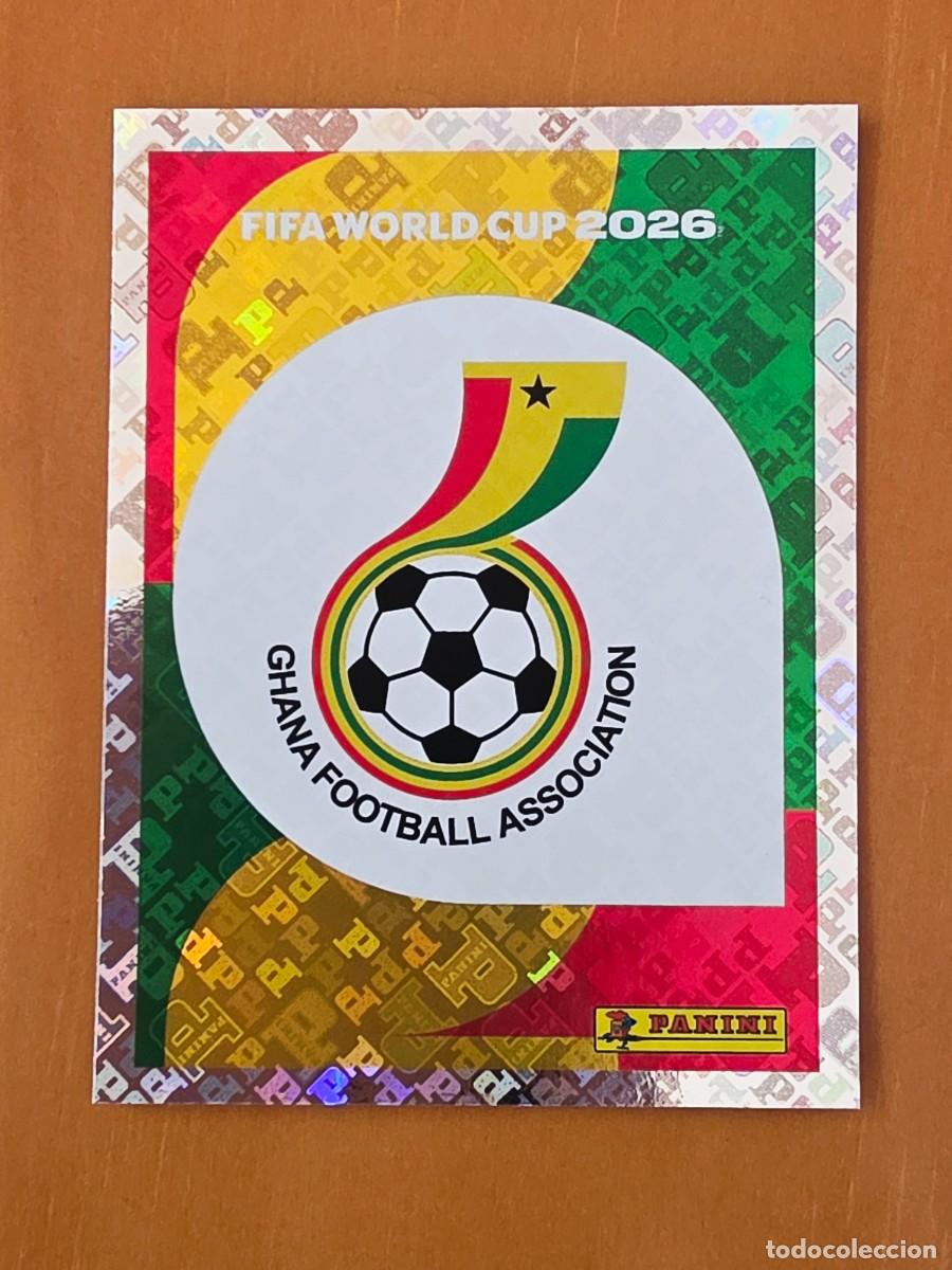 Cromos de F&uacute;tbol: GHA 1 Escudo logo emblema Ghana, Panini FIFA World Cup Mundial 2026 Sticker