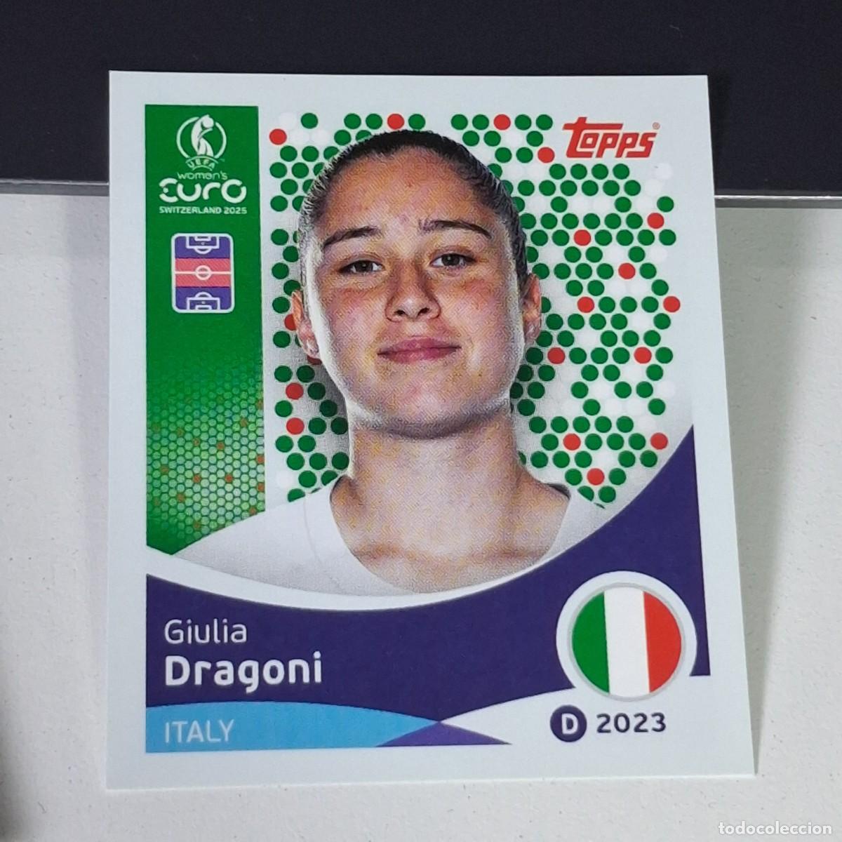 Cromos de F&uacute;tbol: B4 150 GIULIA DRAGONI ITALIA ITALY SWITZERLAND 2025 UEFA WOMEN&acute;S EURO SUIZA TOPPS STICKERS