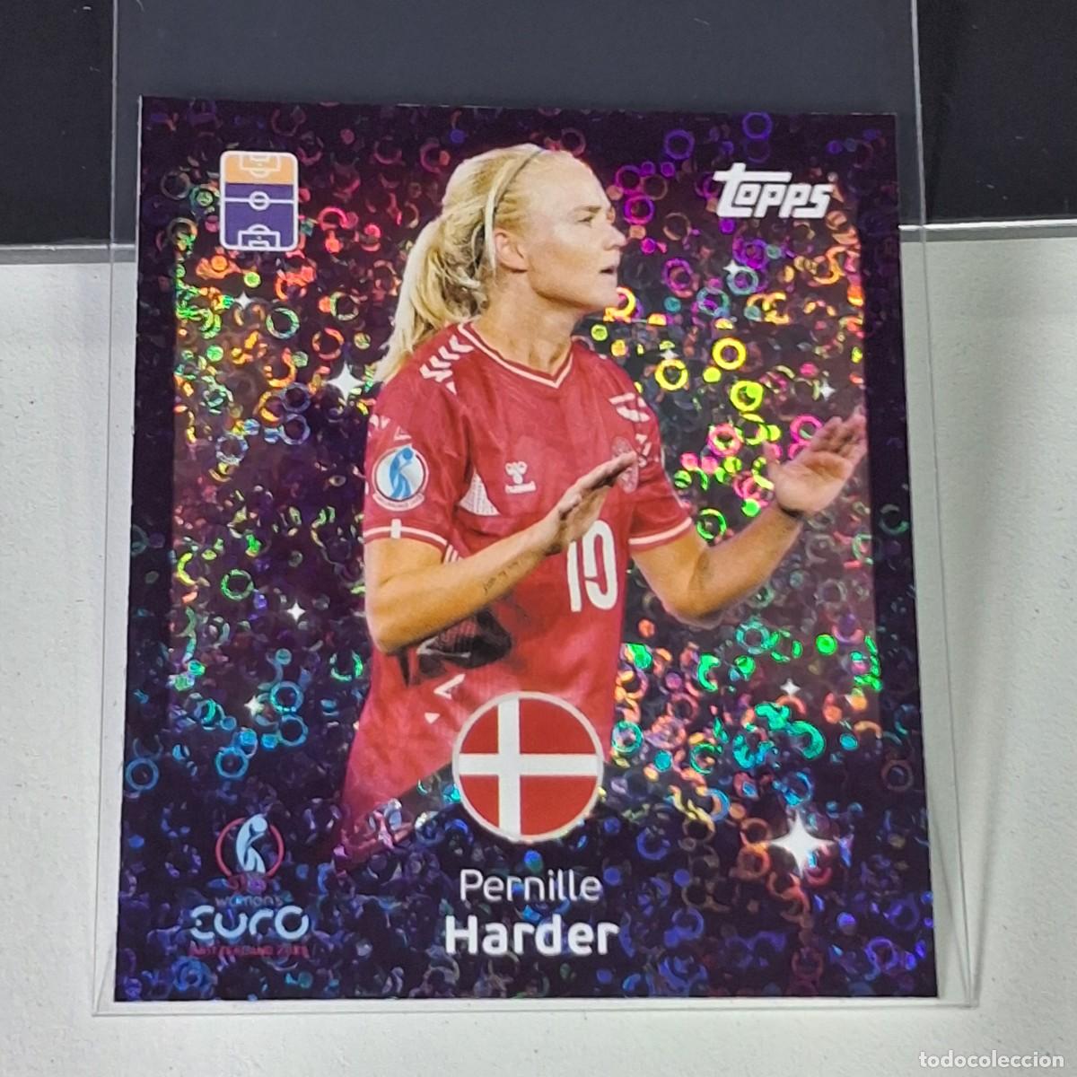 Cromos de F&uacute;tbol: B4 158 PERNILLE HARDER DINAMARCA DENMARK SWITZERLAND 2025 UEFA WOMEN&acute;S EURO SUIZA TOPPS STICKERS