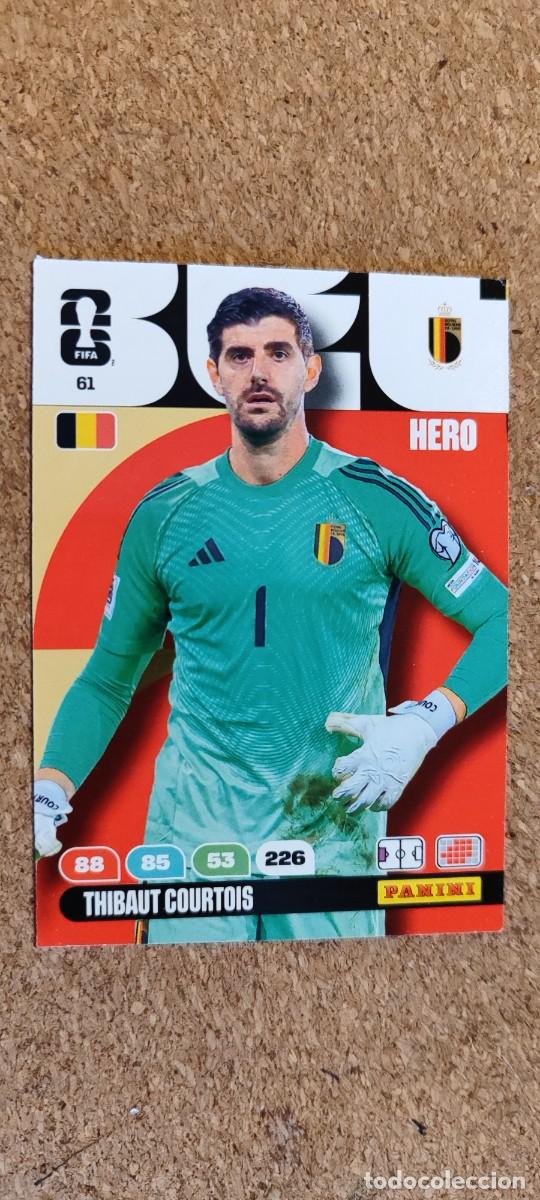 Cromos de F&uacute;tbol: ADRENALYN XL FIFA WORLD CUP 2026 CARD HERO COURTOIS BELGICA # 61 PANINI