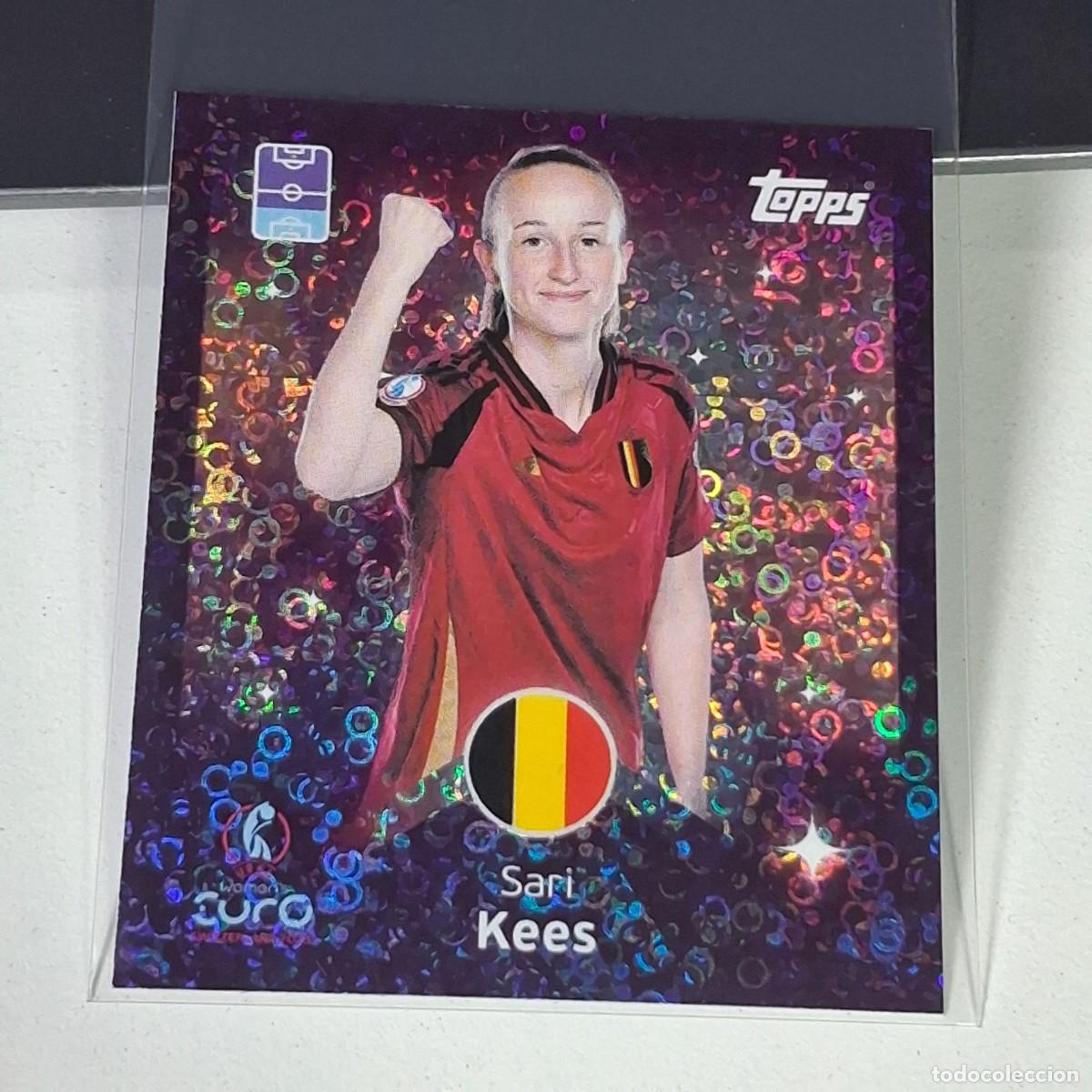 Cromos de F&uacute;tbol: B4 160 SARI KEES - SHINING STARS BELGICA SWITZERLAND 2025 UEFA WOMEN&acute;S EURO SUIZA TOPPS STICKERS