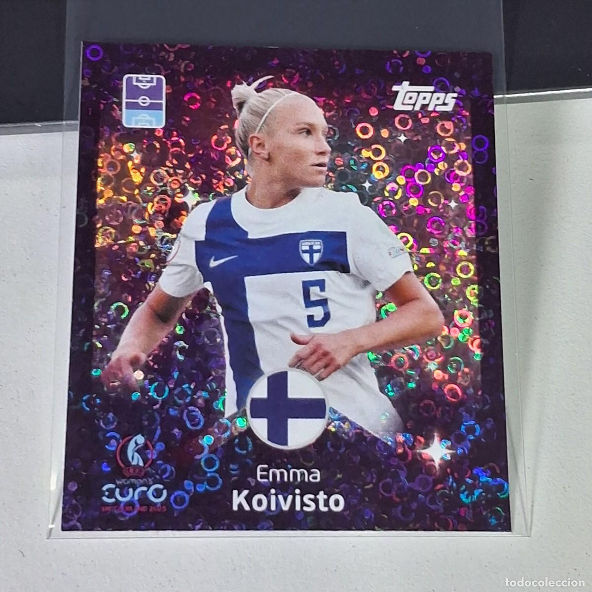 Cromos de F&uacute;tbol: B4 161 EMMA KOIVISTO SHINING STARS FINLANDIA SWITZERLAND 2025 UEFA WOMEN&acute;S EURO SUIZA TOPPS STICKERS