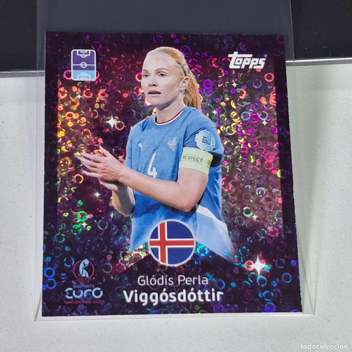 Cromos de F&uacute;tbol: B4 169 VIGGOSDOTTIR SHINING STARS ICELAND SWITZERLAND 2025 UEFA WOMEN&acute;S EURO SUIZA TOPPS STICKERS