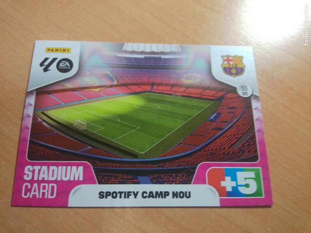 Cromos de F&uacute;tbol: 55 BIS SPOTIFY CAMP NOU DEL BARCELONA 25 26 ADRENALYN XL 2025 2026 NUEVO