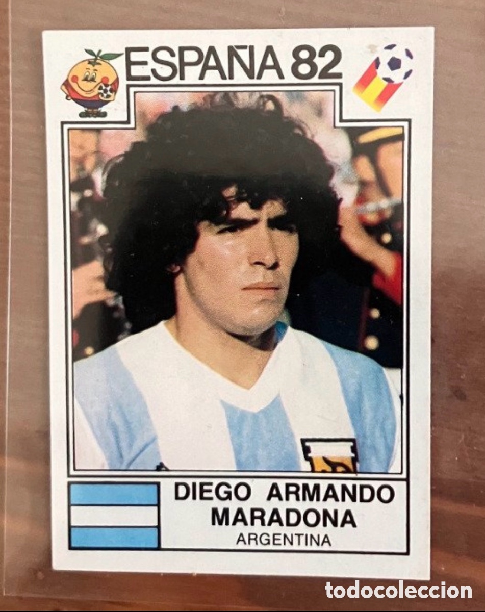 Cromos de F&uacute;tbol: MARADONA. PANINI. MUNDIAL. ESPA&Ntilde;A 82. ROOKIE