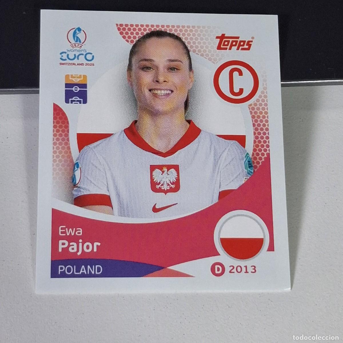 Cromos de F&uacute;tbol: B4 190 EWA PAJOR POLONIA POLAND SWITZERLAND 2025 UEFA WOMEN&acute;S EURO SUIZA TOPPS STICKERS