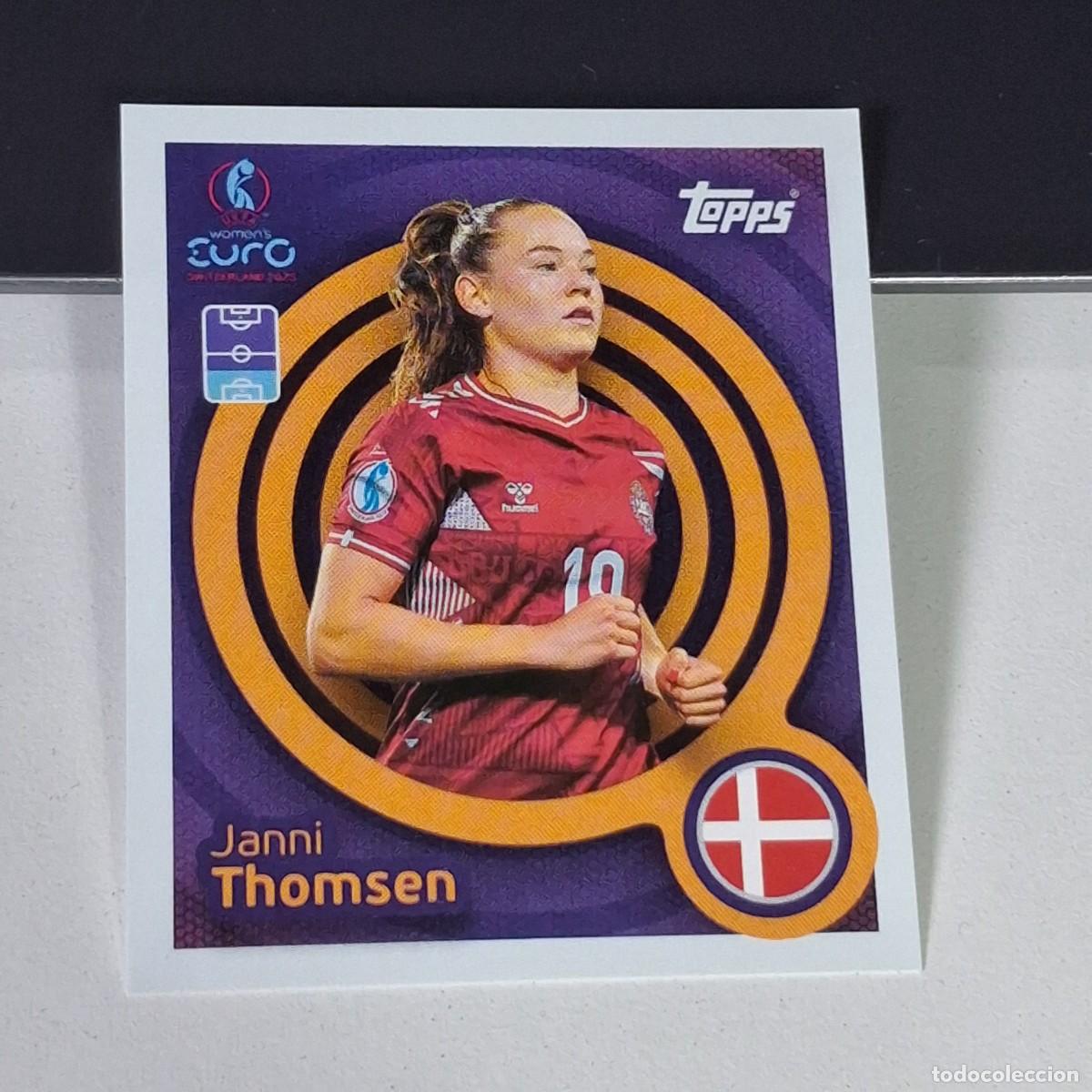Cromos de F&uacute;tbol: B4 205 JANNI THOMSEN DINAMARCA DENMARK SWITZERLAND 2025 UEFA WOMEN&acute;S EURO SUIZA TOPPS STICKERS