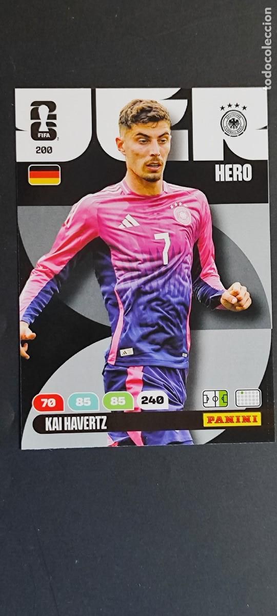 Cromos de F&uacute;tbol: ADRENALYN XL FIFA WORLD CUP 2026 CARD HERO KAI HAVERTZ ALEMANIA # 200 PANINI