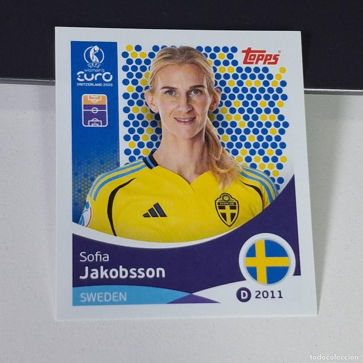 Cromos de F&uacute;tbol: B4 235 SOFIA JAKOBSSON SWEDEN SUECIA SWITZERLAND 2025 UEFA WOMEN&acute;S EURO SUIZA TOPPS STICKERS