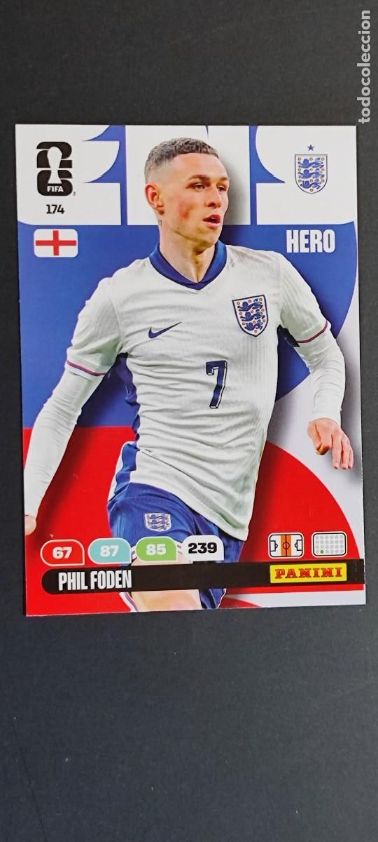Cromos de F&uacute;tbol: ADRENALYN XL FIFA WORLD CUP 2026 CARD HERO FODEN INGLATERRA # 174 PANINI