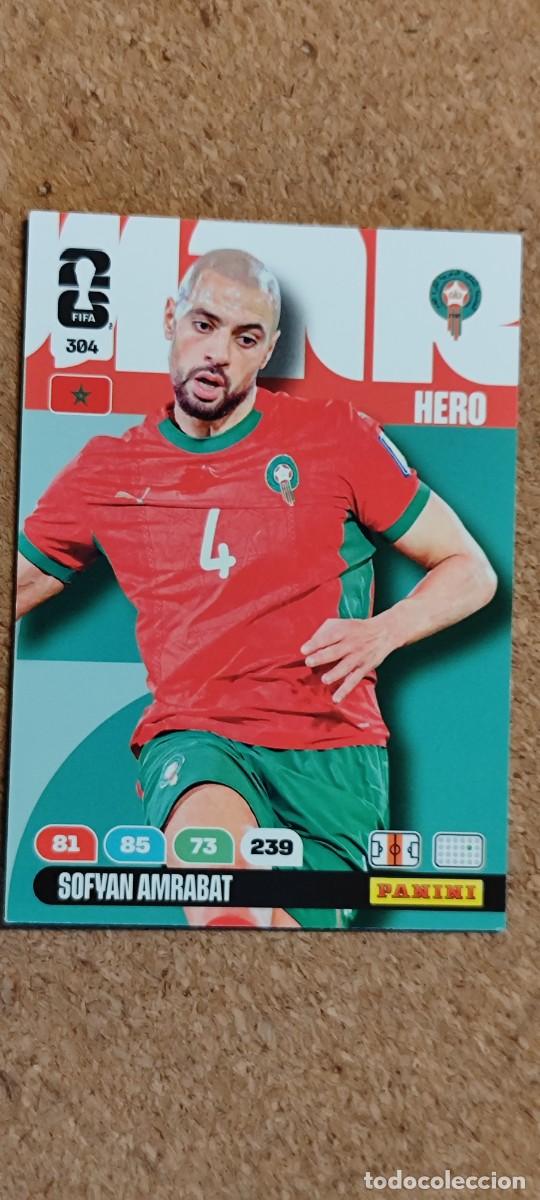 Cromos de F&uacute;tbol: ADRENALYN XL FIFA WORLD CUP 2026 CARD HERO AMRRABAT MARRUECOS # 304 PANINI