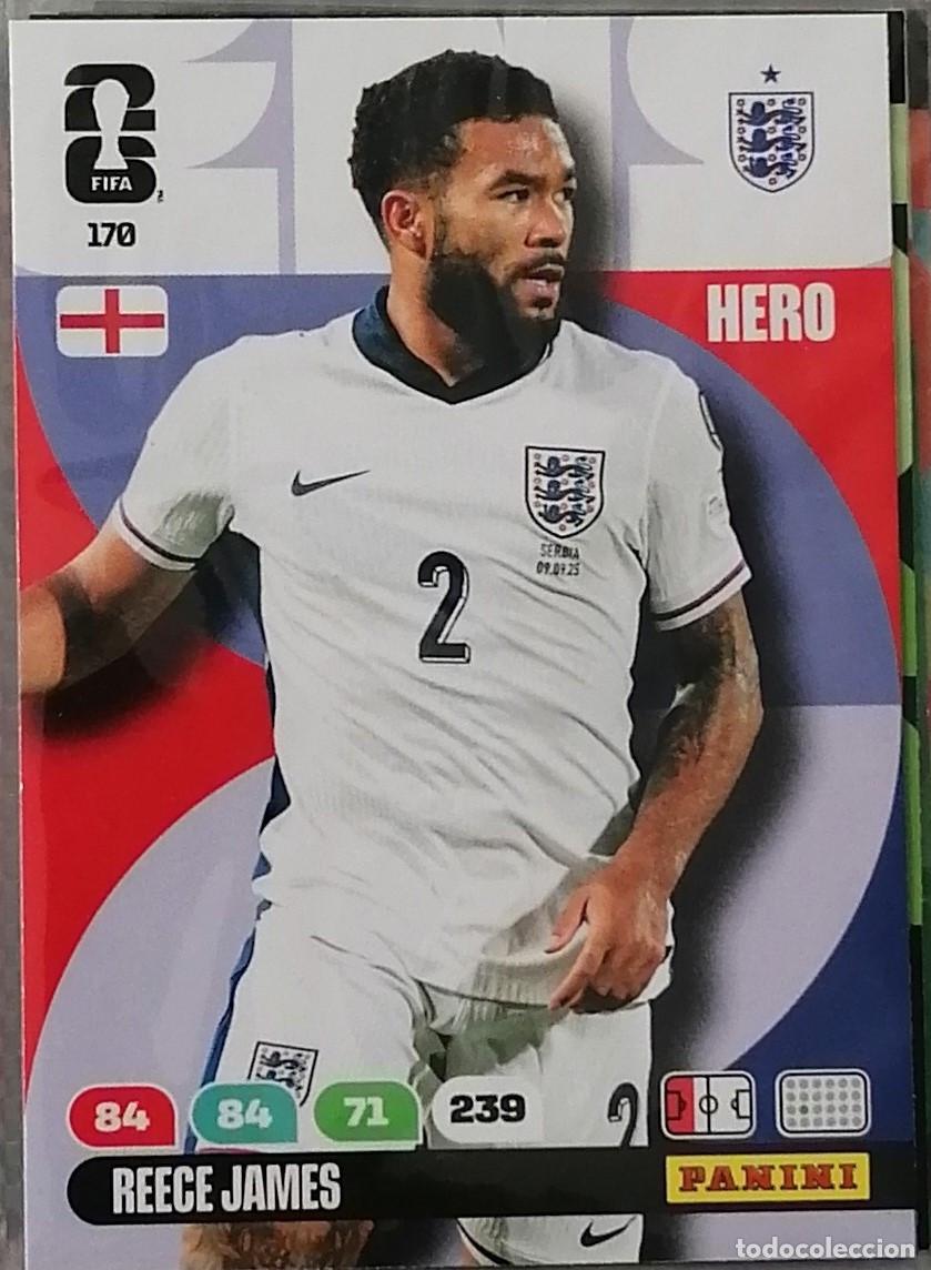 Cromos de F&uacute;tbol: 170 REECE JAMES Hero World Cup 2026 Adrenalyn XL Panini