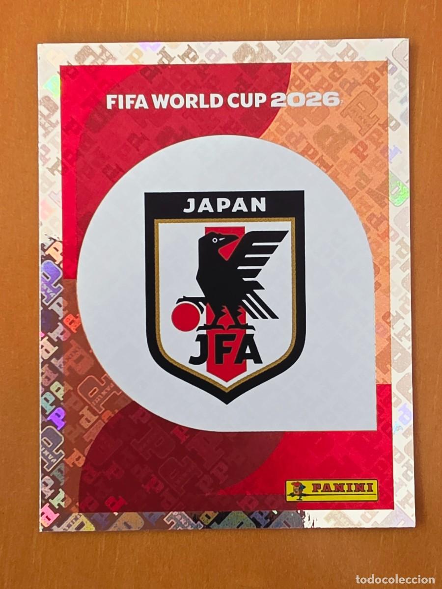 Cromos de F&uacute;tbol: JPN 1 Esculo logo emblema Jap&oacute;n, Panini FIFA World Cup Mundial 2026 Sticker