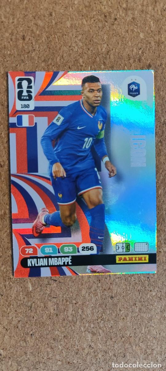 Cromos de F&uacute;tbol: ADRENALYN XL FIFA WORLD CUP 2026 CARD ICON MBAPPE FRANCIA # 180 PANINI