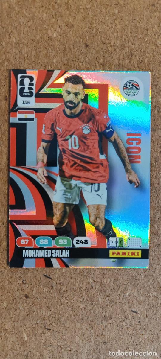 Cromos de F&uacute;tbol: ADRENALYN XL FIFA WORLD CUP 2026 CARD ICON SALAH EGIPTO # 156 PANINI