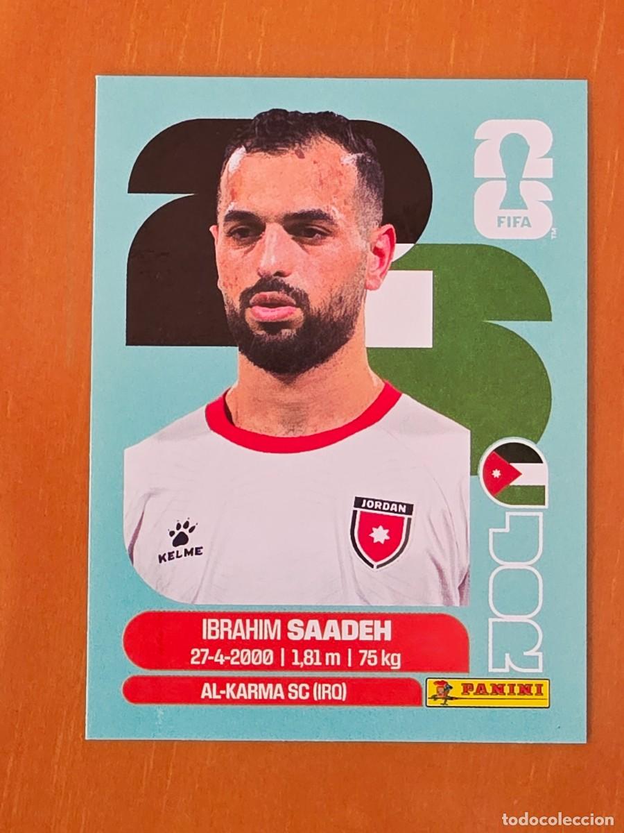 Cromos de F&uacute;tbol: JOR 9 Ibrahim Saadeh, Jordania, Panini FIFA World Cup Mundial 2026 Sticker