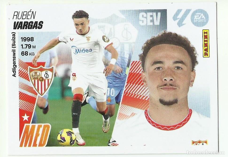 Cromos de F&uacute;tbol: Cromo Vargas (Sevilla). La Liga 2025-26 (Este)