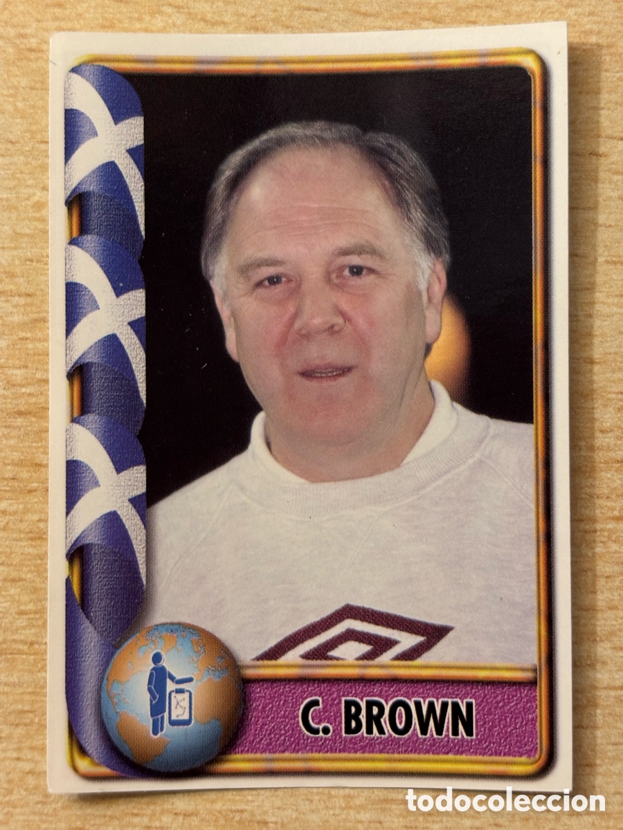 Cartes &agrave; collectionner de Football: # 236 Brown Seleccionador Escocia Mundial Francia 98 Ediciones Estadio