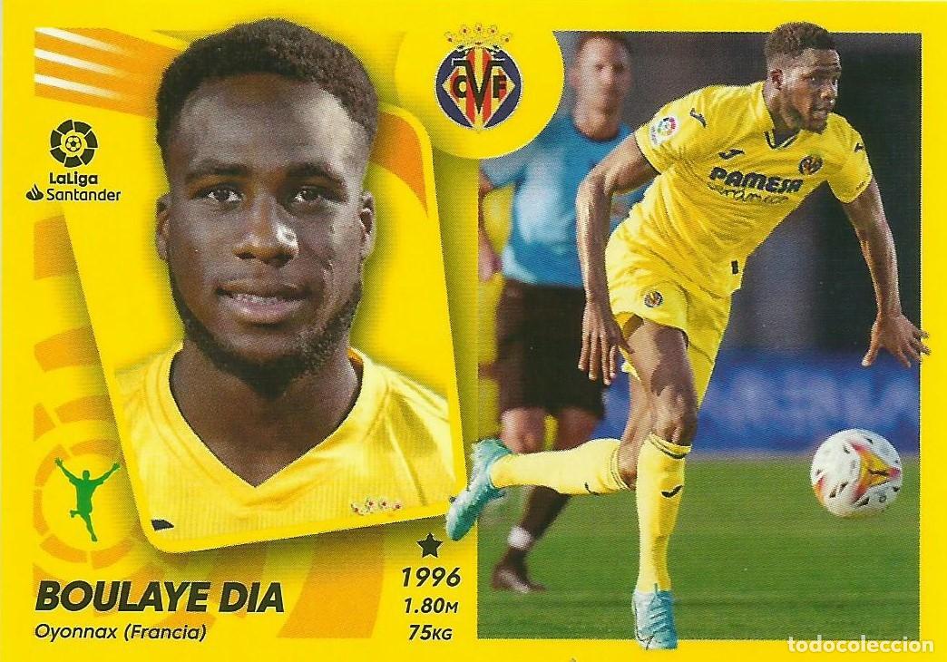 Cromos de F&uacute;tbol: Cromo Boulaye Dia (Villarreal). La Liga 2021-22 (Este)