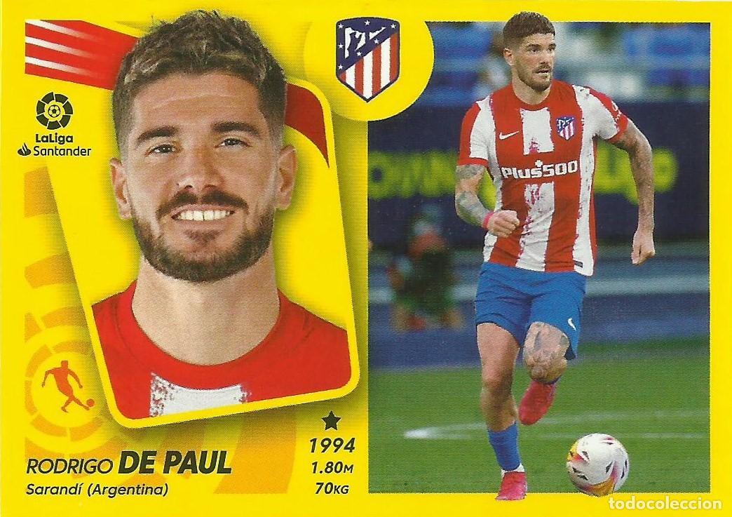 Cromos de F&uacute;tbol: Cromo Rodrigo de Paul (Atl&eacute;tico de Madrid). La Liga 2021-22 (Este)