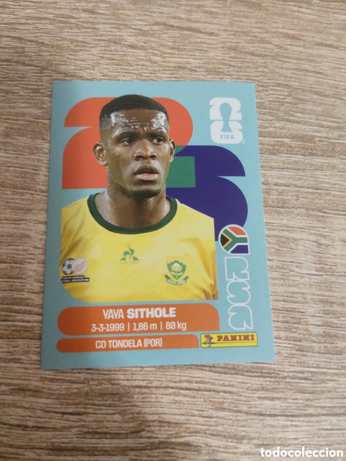 Cromos de F&uacute;tbol: Panini mundial 2026 RSA 15 Yaya Sithole Sud&aacute;frica