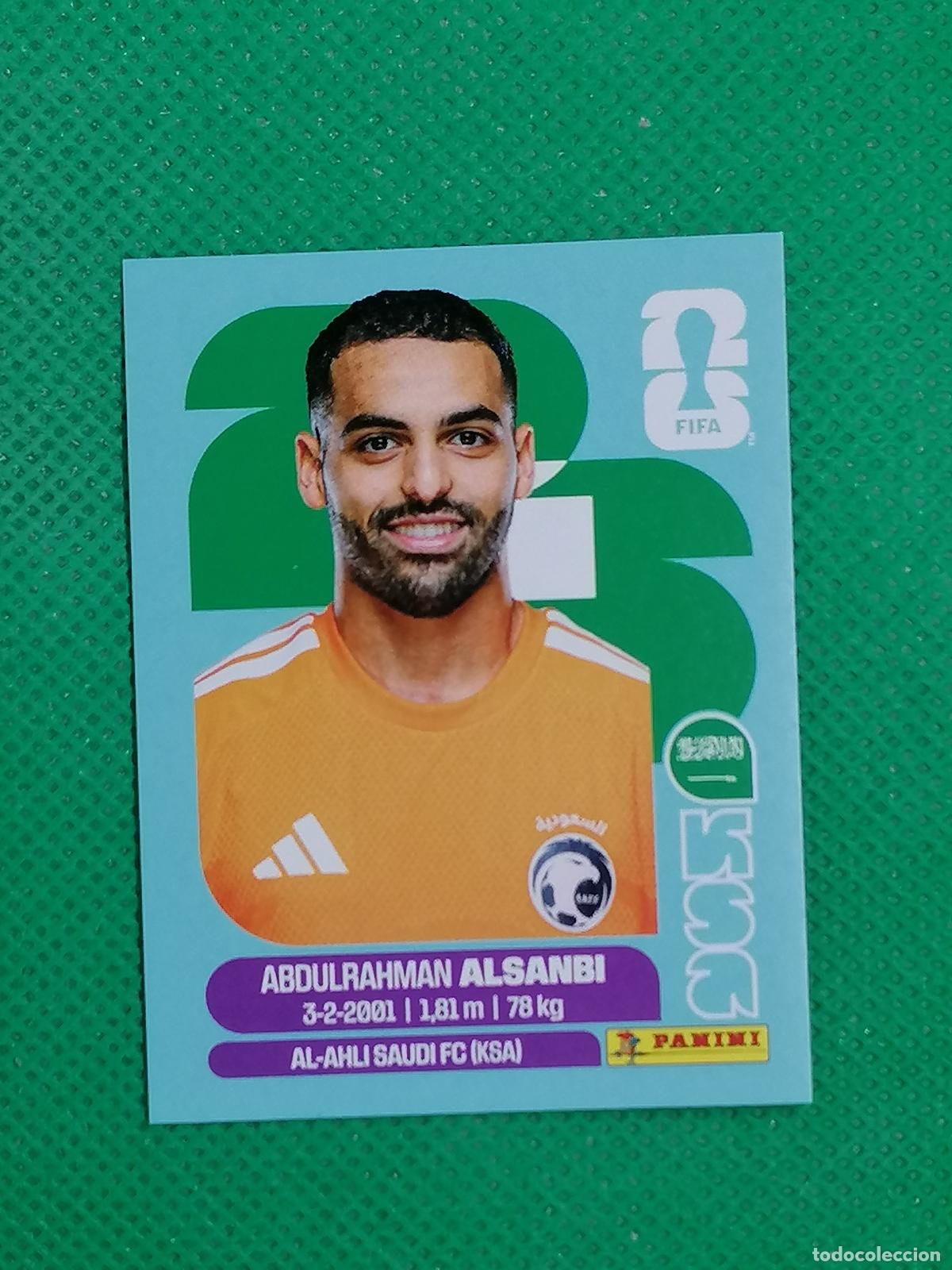 Fu&szlig;ball-Sticker: KSA 3 KSA3 ABDULRAHMAN ALSANBI ARABIA SAUDI ⚽ PANINI FIFA MUNDIAL WORLD CUP 26 2026 STICKER ⚽
