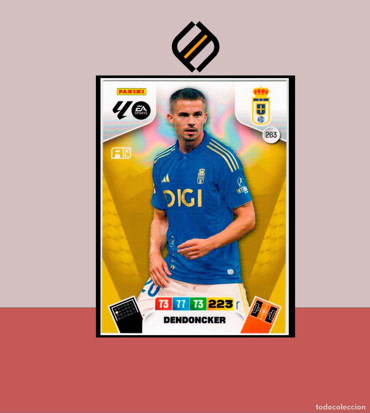 Fu&szlig;ball-Sticker: ADRENALYN XL 2025 2026 PANINI N&ordm; 263 DENDONCKER REAL OVIEDO CARD ALBUM COLECCI&Oacute;N LIGA