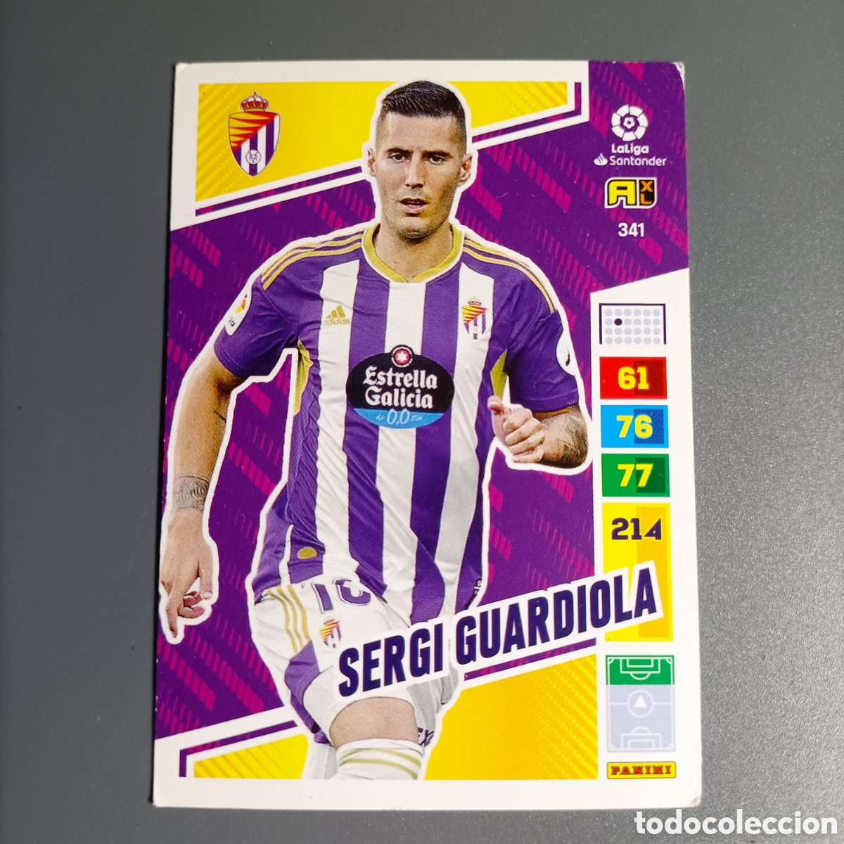 Fu&szlig;ball-Sticker: ADRENALYN. LIGA 2022-2023 (VALLADOLID) №341 SERGI GUARDIOLA