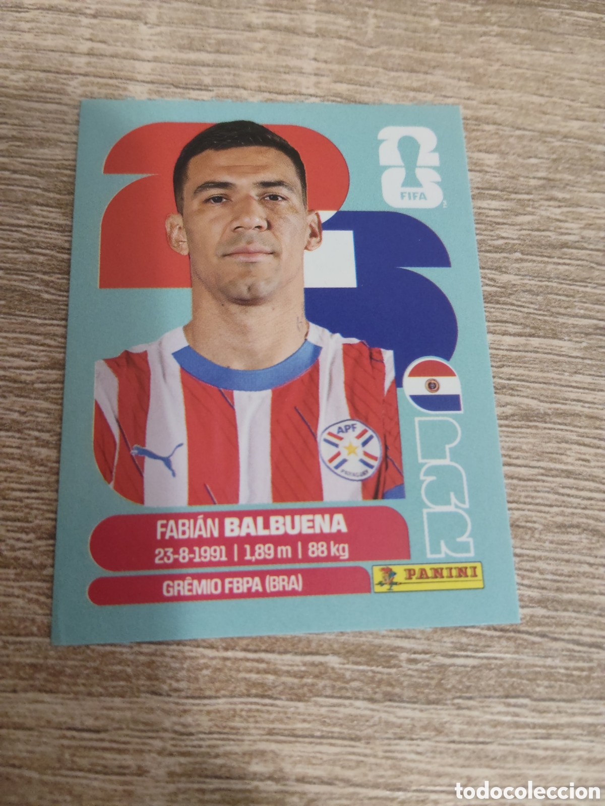Football Stickers: Panini mundial 2026 PAR 5 Fabi&aacute;n Balbuena Paraguay