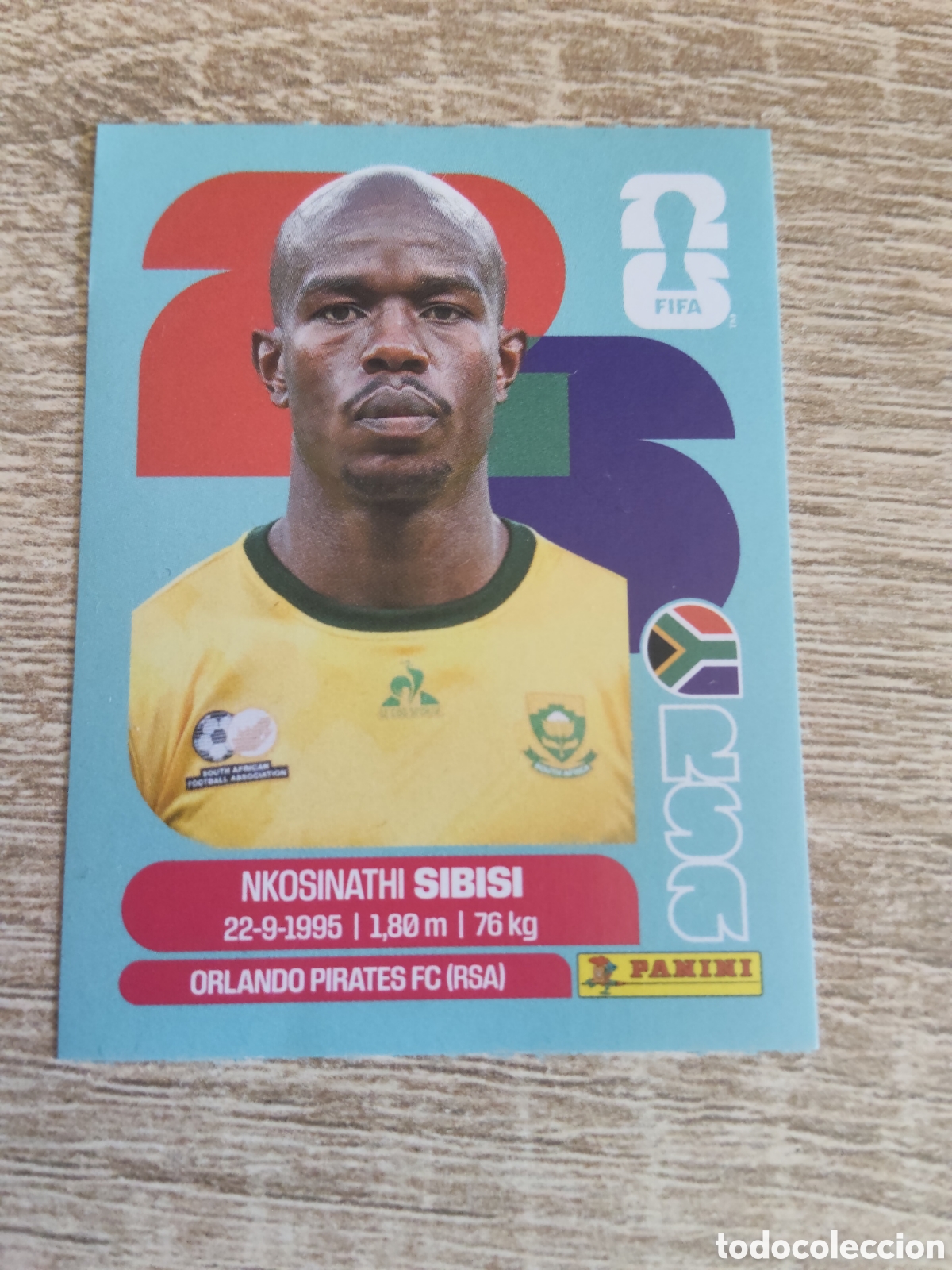 Football Stickers: Panini mundial 2026 RSA 10 Nikosinathi Sibisi Sud&aacute;frica