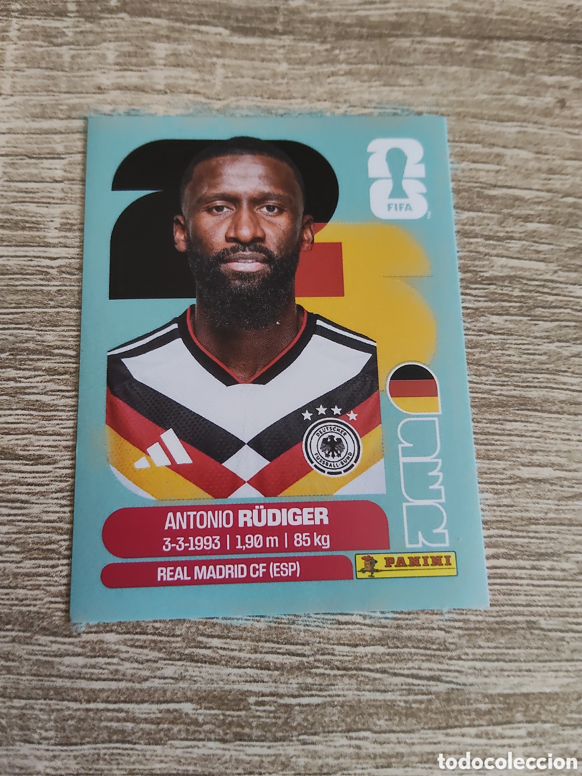 Cartes &agrave; collectionner de Football: Panini mundial 2026 GER 6 Antonio Rudiger Alemania