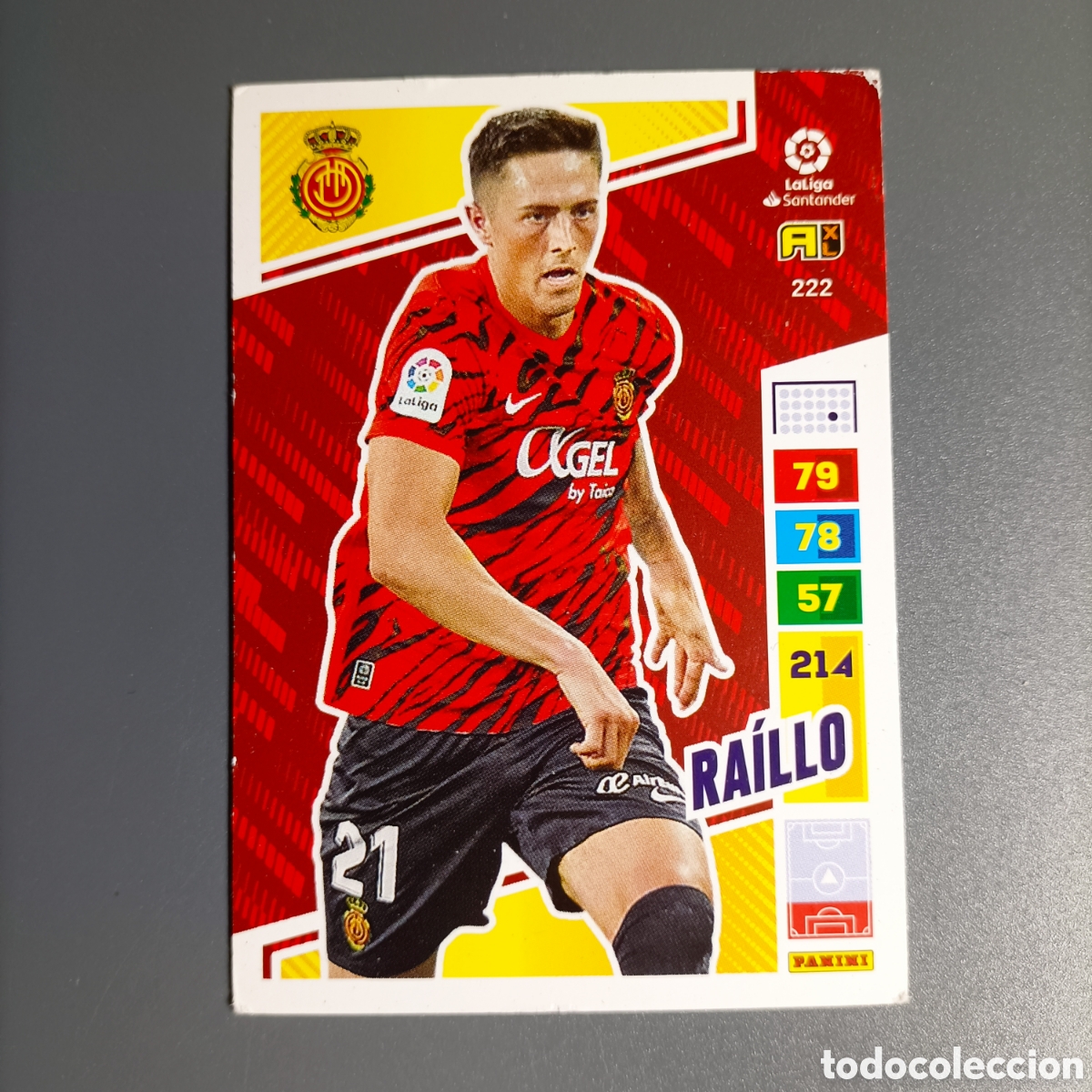 Cartes &agrave; collectionner de Football: ADRENALYN. LIGA 2022-2023 (MALLORCA) №222 RAILLO