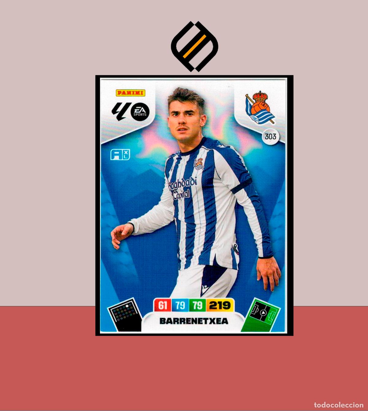 Cromos de F&uacute;tbol: ADRENALYN XL 2025 2026 PANINI N&ordm; 303 BARRENETXEA REAL SOCIEDAD CARD ALBUM COLECCI&Oacute;N LIGA