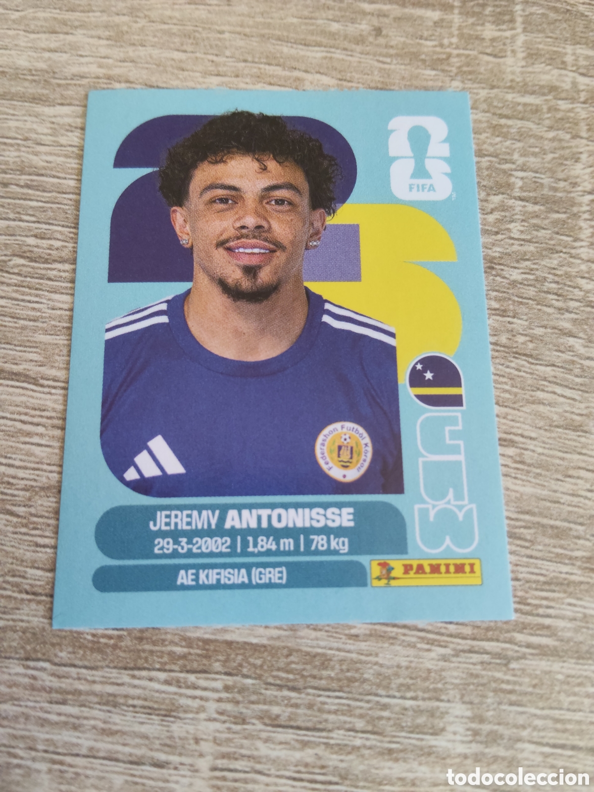 Cromos de F&uacute;tbol: Panini mundial 2026 CUW 18 Jeremy Antonisse Curazao
