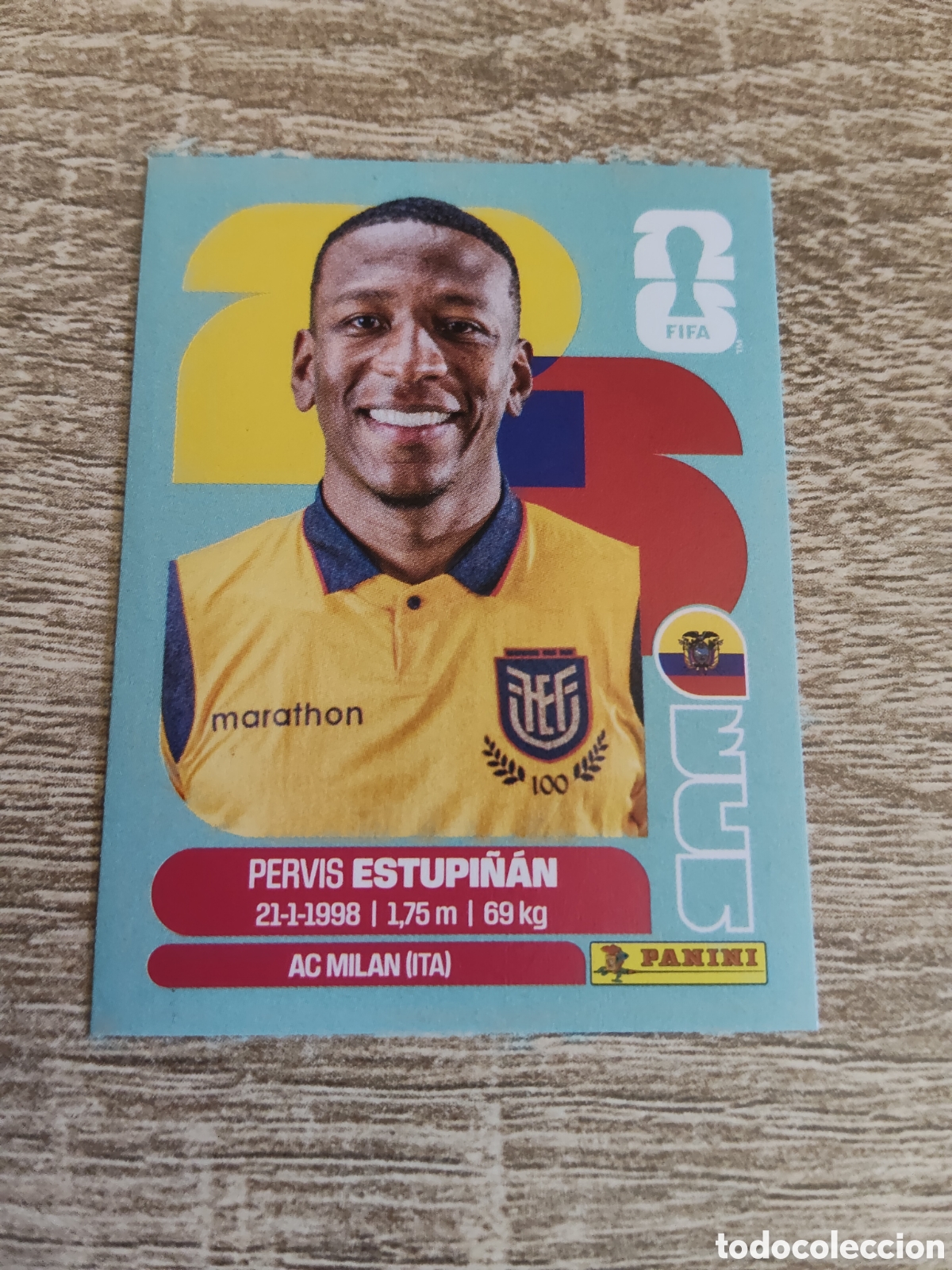 Cromos de F&uacute;tbol: Panini mundial 2026 ECU 5 Pervis Estupi&ntilde;an Ecuador