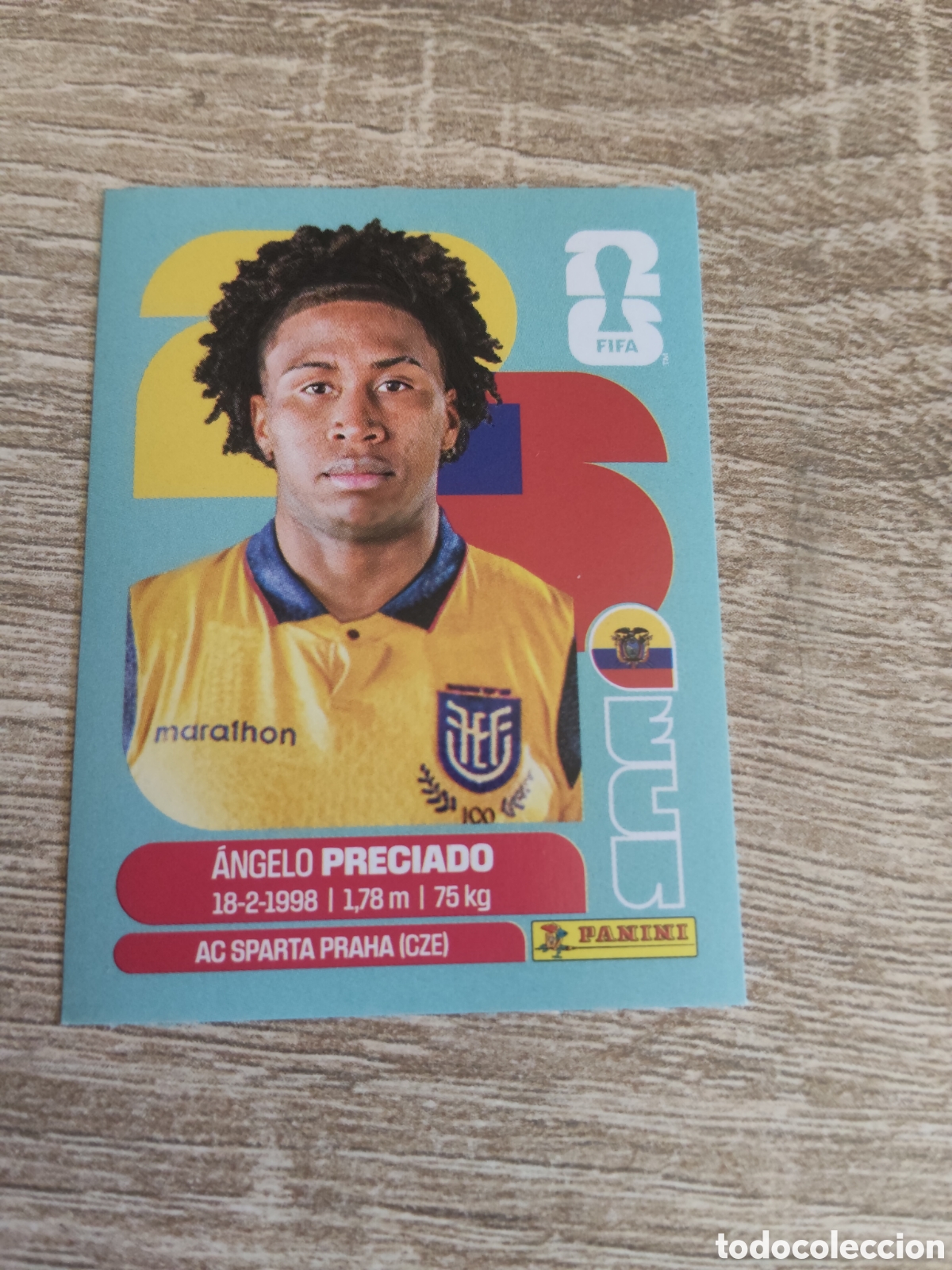 Cromos de F&uacute;tbol: Panini mundial 2026 ECU 7 Angelo Preciado Ecuador