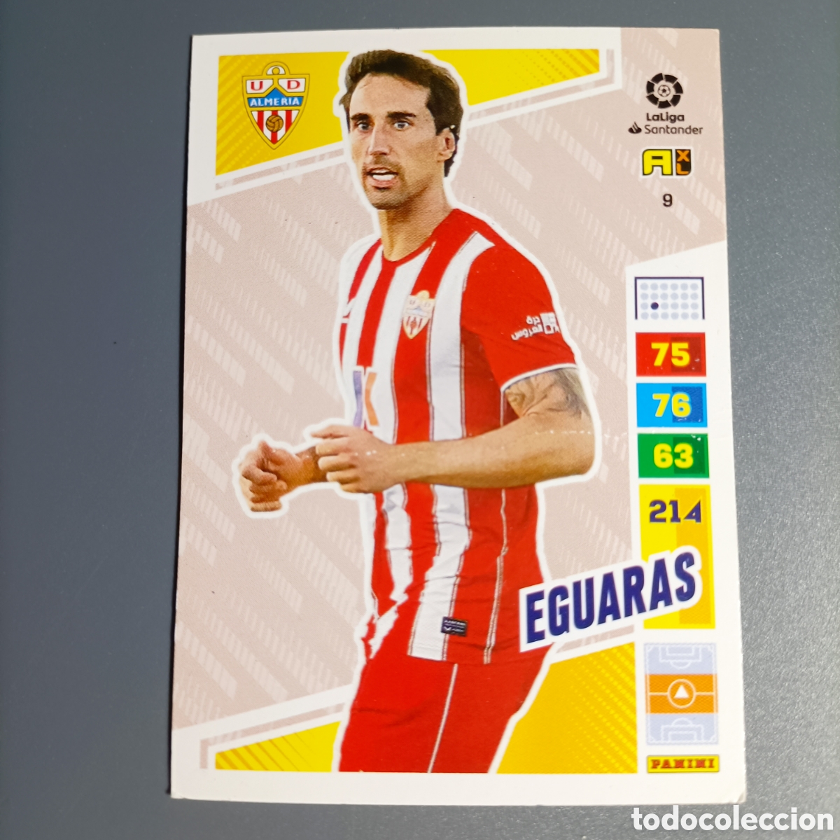 Cromos de F&uacute;tbol: ADRENALYN. LIGA 2022-2023 (ALMER&Iacute;A) №9 EGUARAS