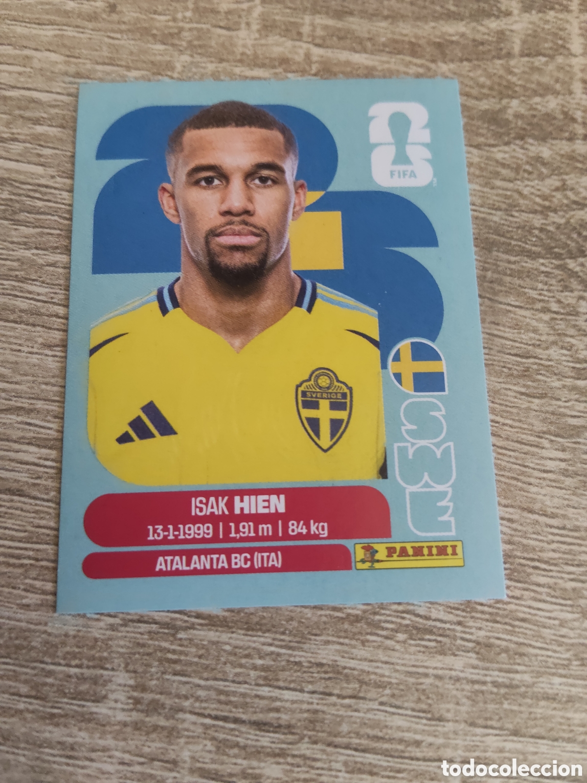 Cromos de F&uacute;tbol: Panini mundial 2026 SWE 3 Isak Hien Suecia