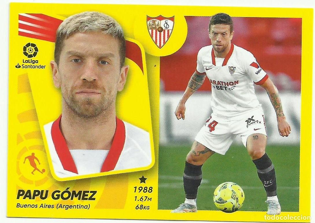 Football Stickers: Cromo Papu G&oacute;mez (Sevilla). La Liga 2021-22 (Este)