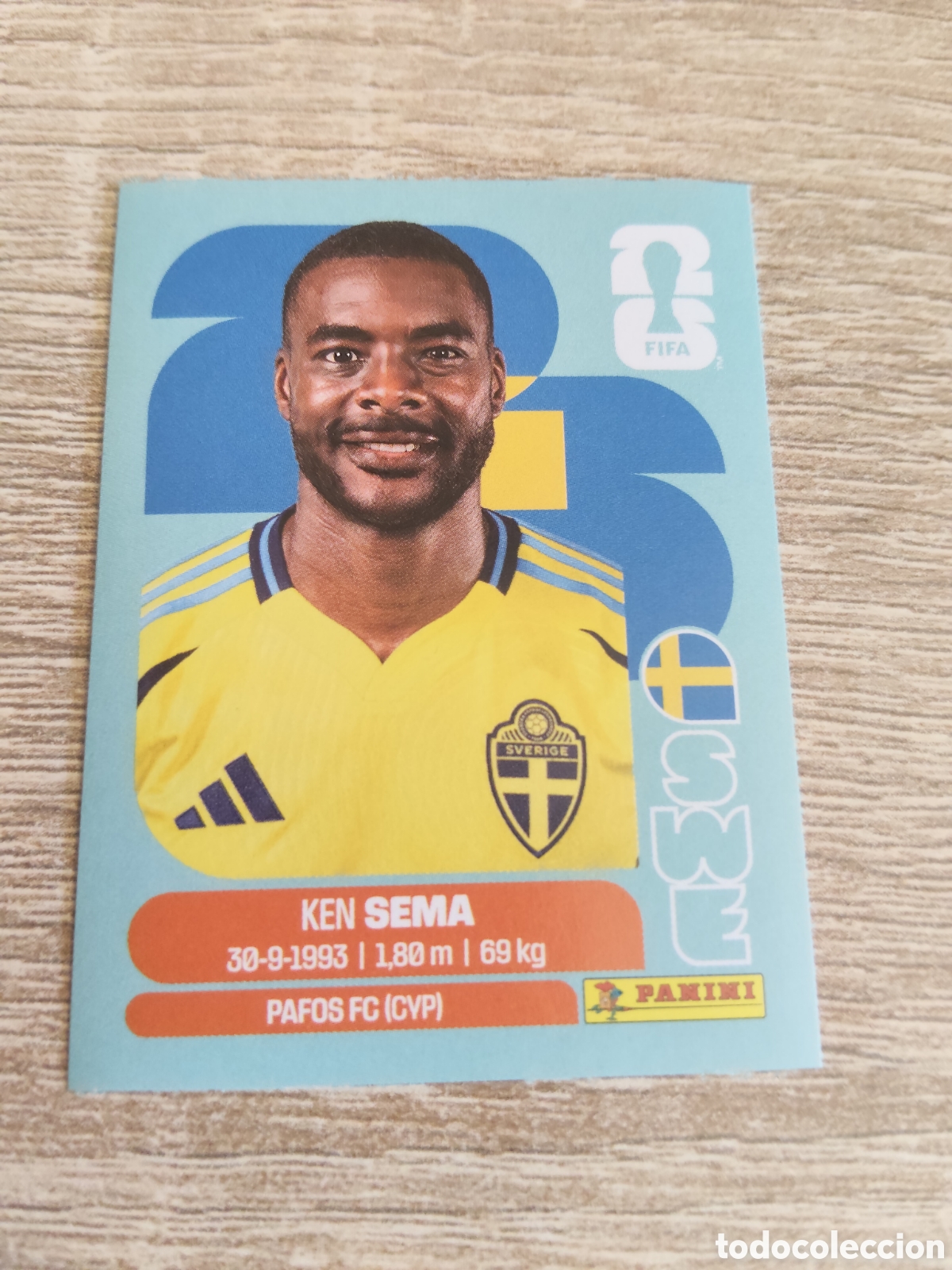 Football Stickers: Panini mundial 2026 SWE 15 Ken Sema Suecia
