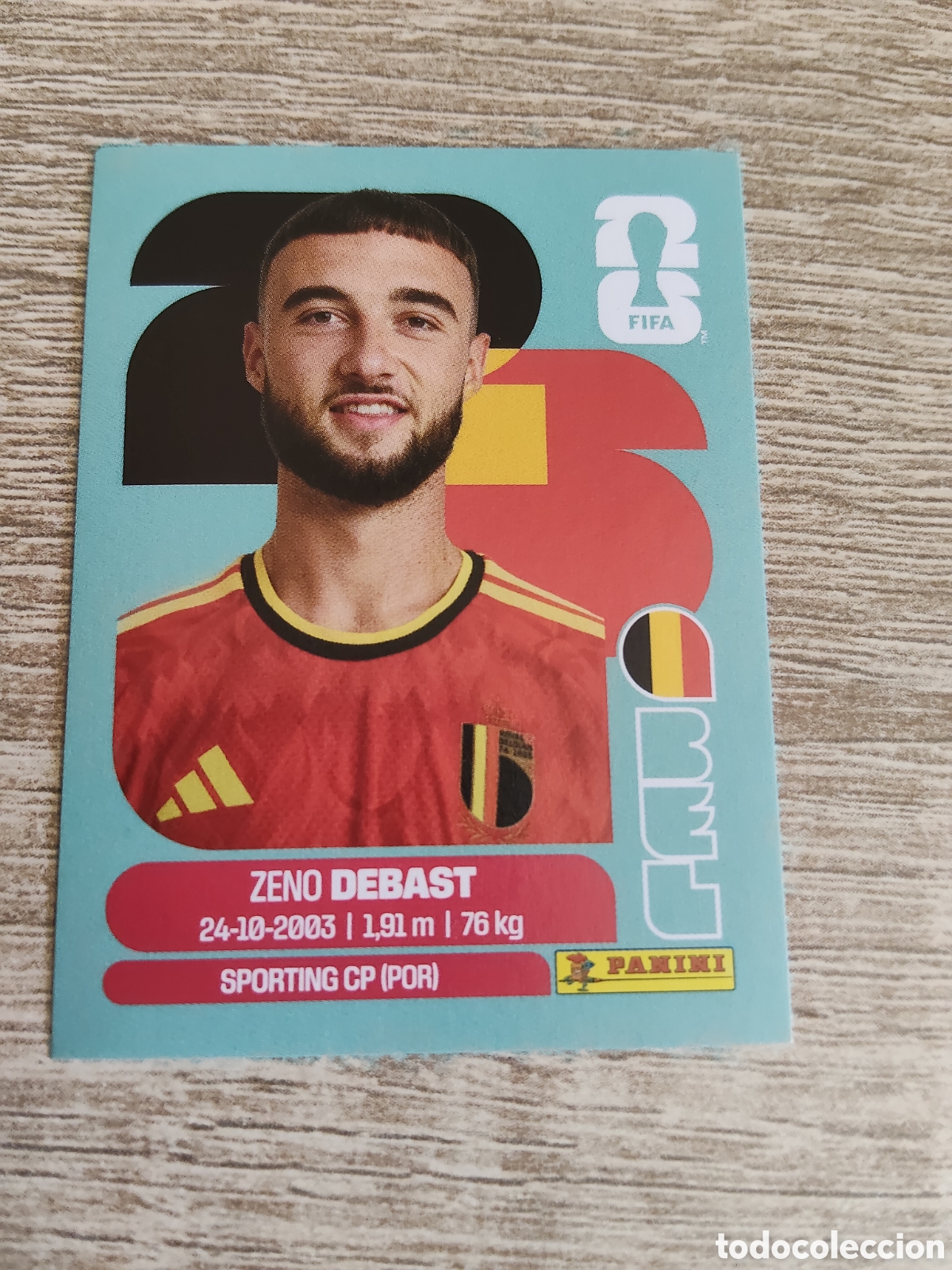 Cartes &agrave; collectionner de Football: Panini mundial 2026 BEL 5 Zeno Debast B&eacute;lgica