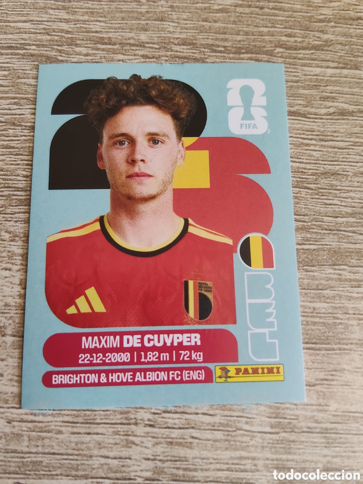 Cartes &agrave; collectionner de Football: Panini mundial 2026 BEL 7 Maxim De Cuyper B&eacute;lgica