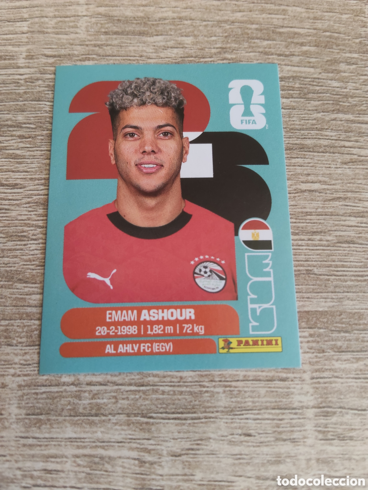 Cartes &agrave; collectionner de Football: Panini mundial 2026 EGY 15 Emam Ashour Egipto