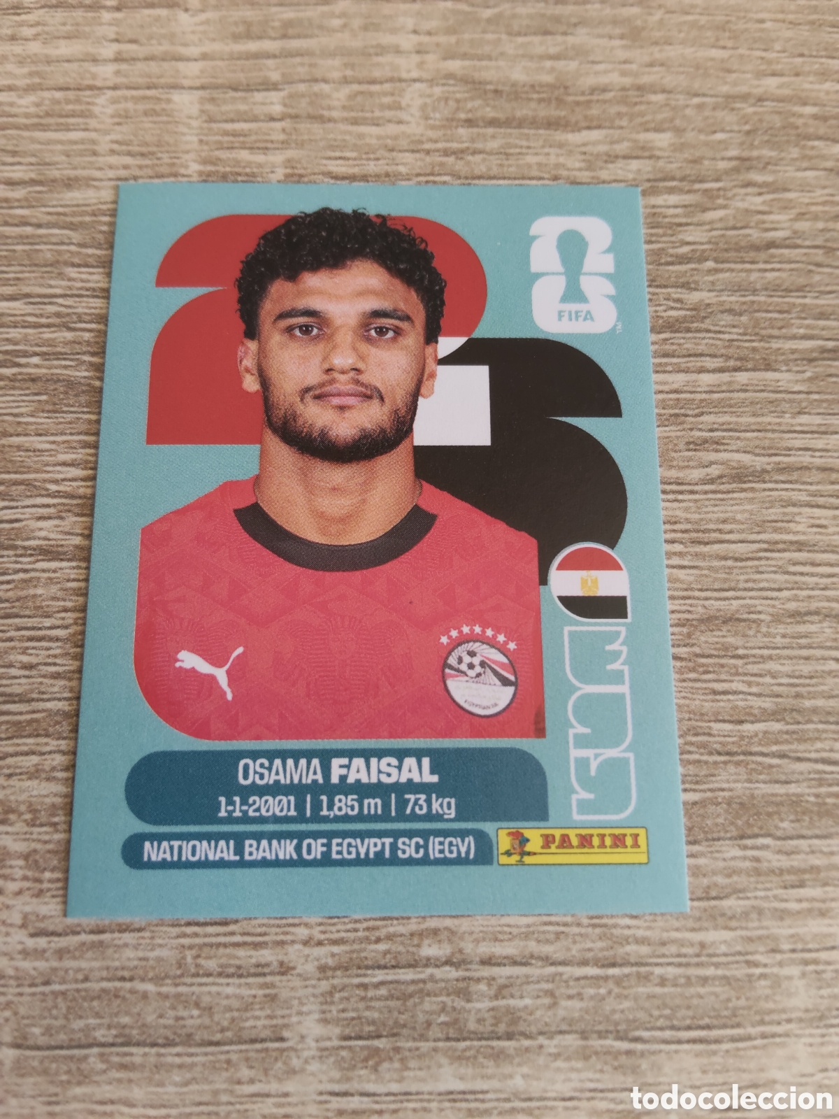 Cromos de F&uacute;tbol: Panini mundial 2026 EGY 16 Osama Faisal Egipto