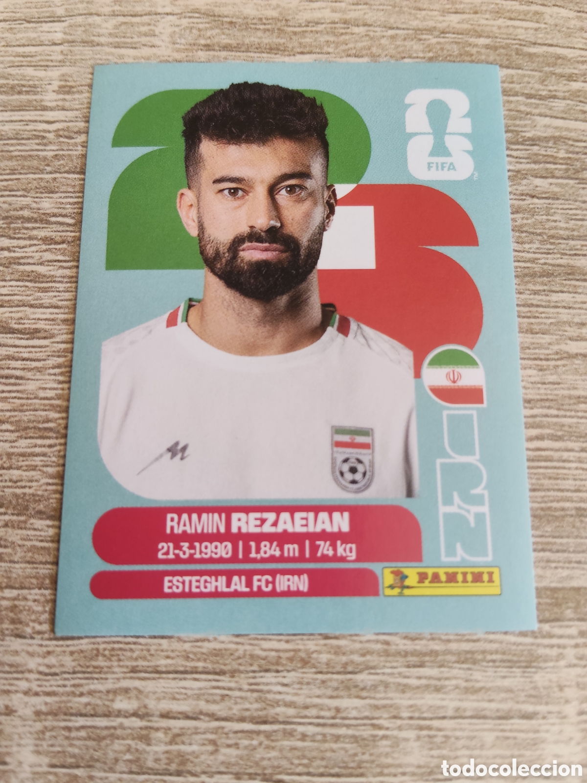 Cromos de F&uacute;tbol: Panini mundial 2026 IRN 7 Ramin Rezaeian Ir&aacute;n