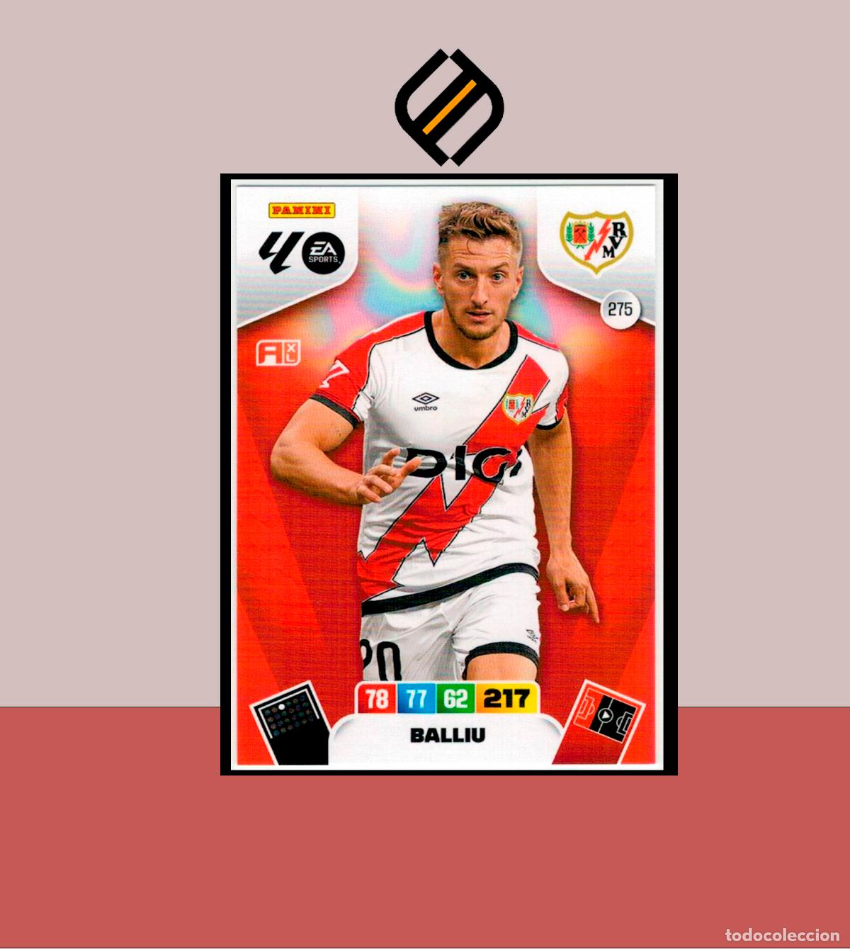 Cromos de F&uacute;tbol: ADRENALYN XL 2025 2026 PANINI N&ordm; 275 BALLIU RAYO VALLECANO CARD ALBUM COLECCI&Oacute;N LIGA