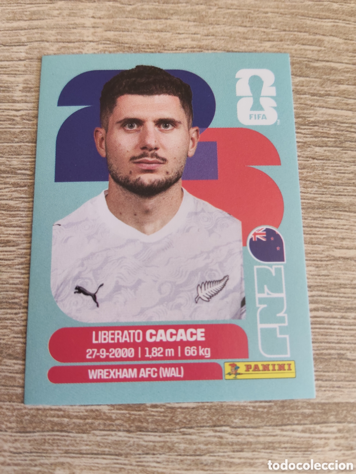 Cromos de F&uacute;tbol: Panini mundial 2026 NZL 5 Liberato Cacace Nueva Zelanda